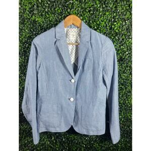 Gap, The Academy Blazer, Blue and White Stripes, Women’s Size 2